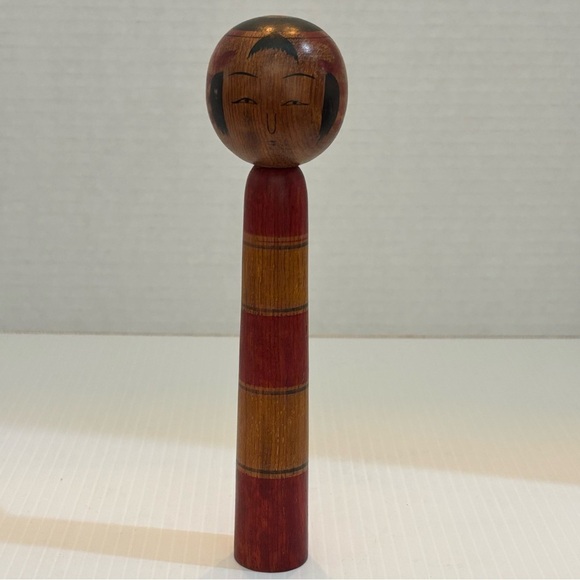 Japanese Vintage Kokeshi Doll, signed 7” - Picture 2 of 13